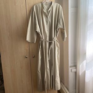 UNIQLO U stand collar 3/4 sleeve cotton dress Sz s NEW